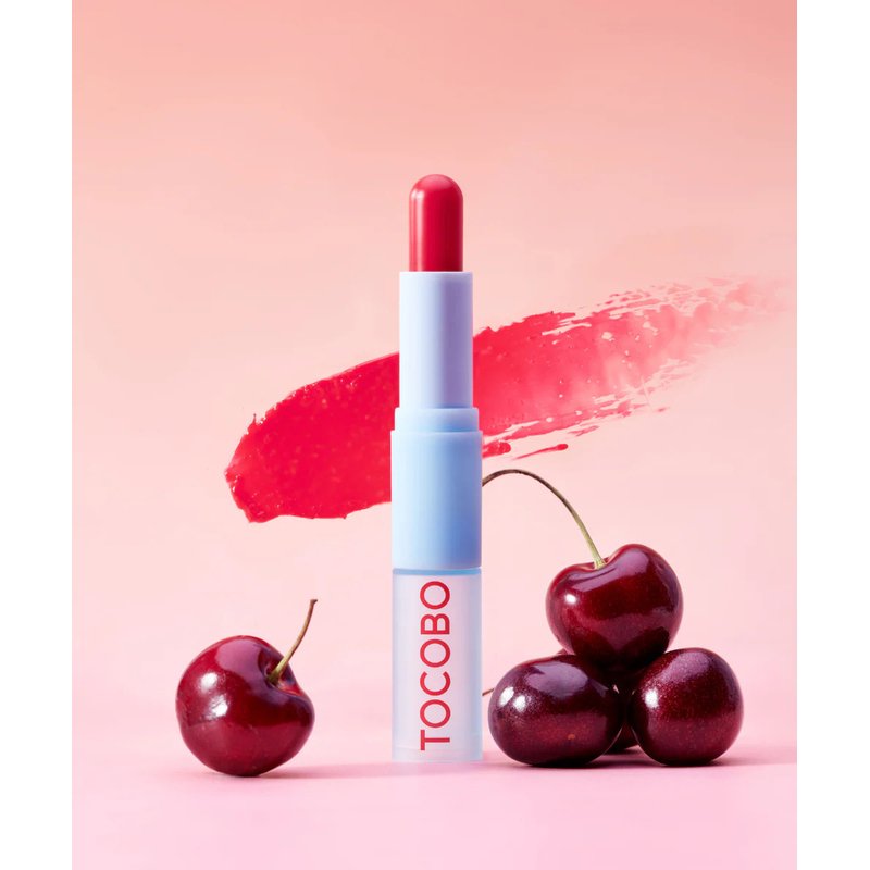 TOCOBO Glass Tinted Lip Balm 011 Flush Cherry – drėkinamasis lūpų balzamas