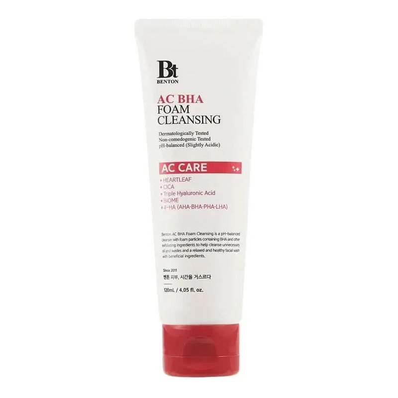 Benton AC BHA Foam Cleansing – valomosios veido putos