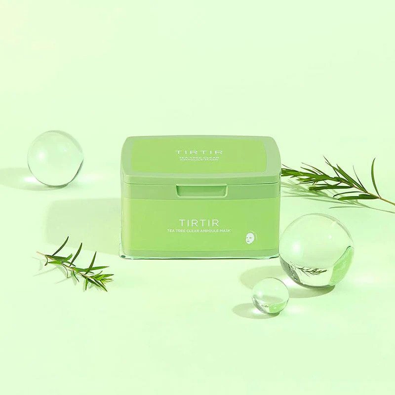 Tirtir Tea Tree Clear Ampoule Mask – raminamosios veido kaukės