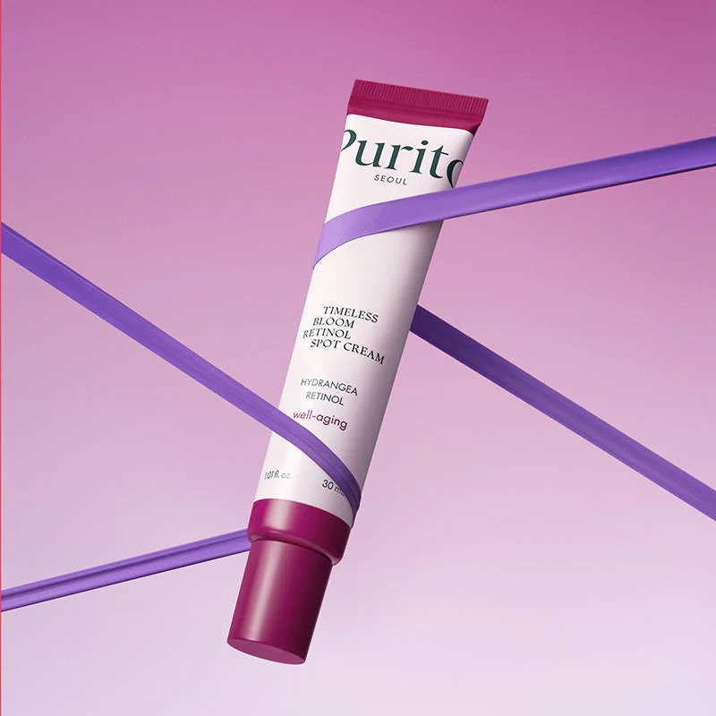 Purito Seoul Timeless Bloom Retinol Spot Cream – kremas nuo raukšlių su retinoliu