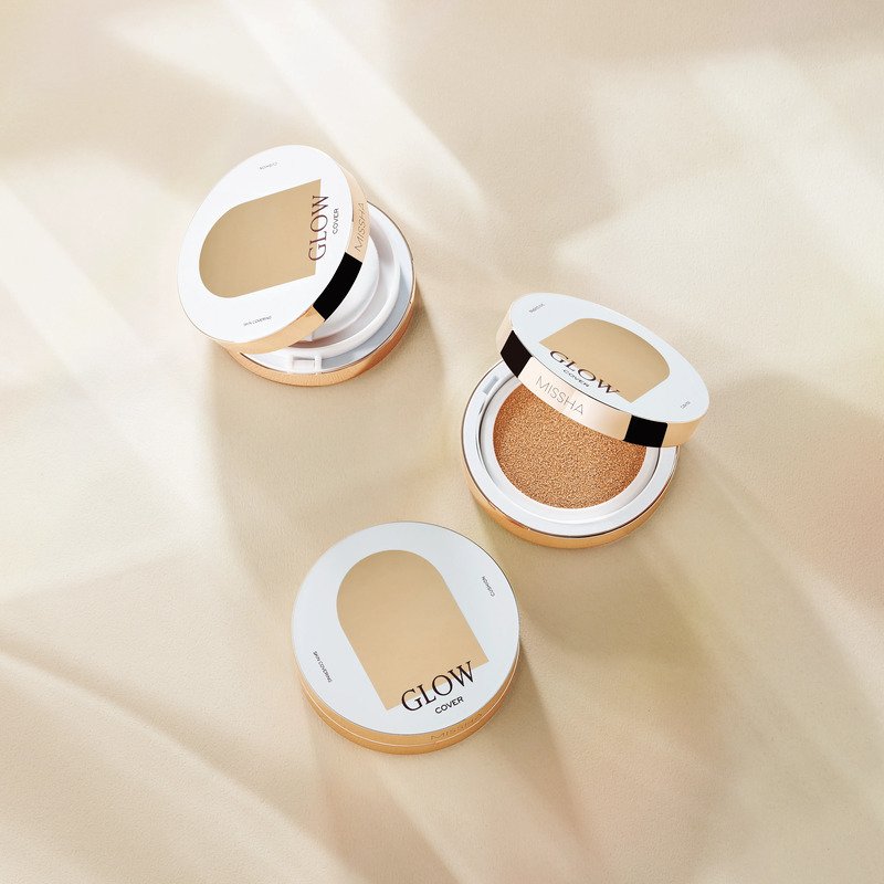 Missha Glow Cushion SPF40 PA++ 21Pinktone Fair – makiažo pagrindas