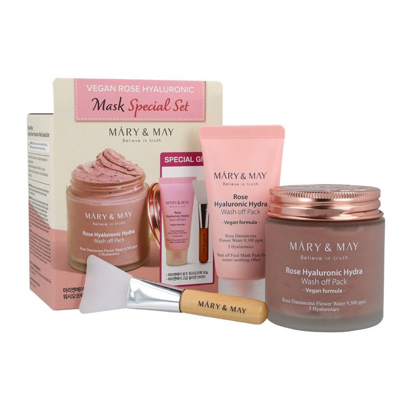 Mary & May Rose Hyaluronic Mask Special Set – veido kaukių rinkinys