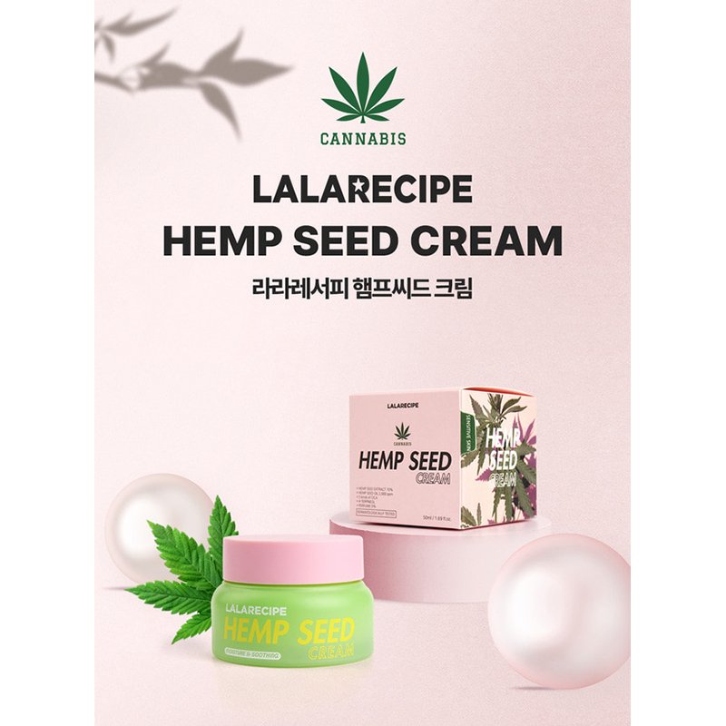 LALARECIPE Hemp Seed Cream – raminamasis kremas kanapėmis