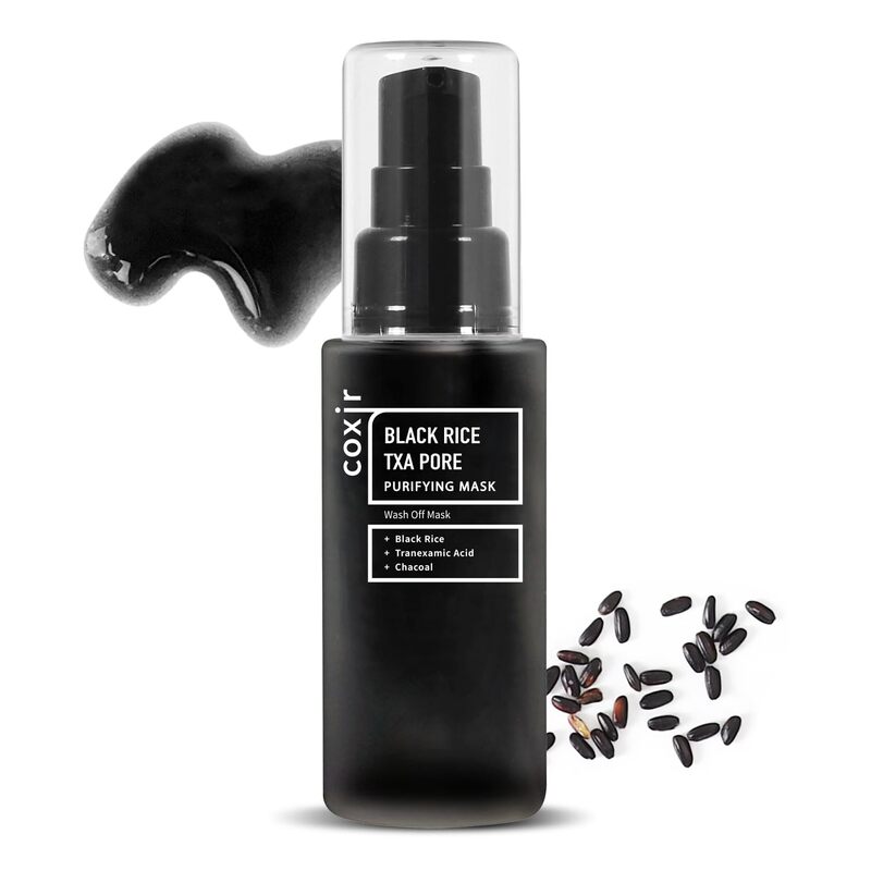 Coxir Black Rice TXA Pore Purifying Mask – valomoji veido kaukė