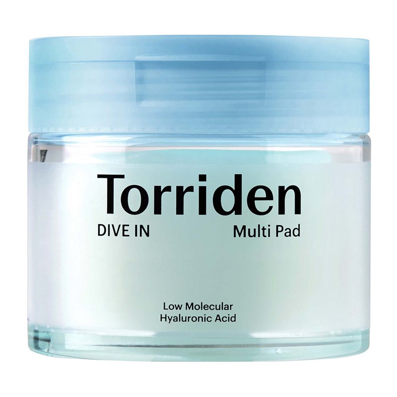 Torriden DIVE IN Low Molecule Hyaluronic acid Multi Pad – tonike išmirkyti diskeliai