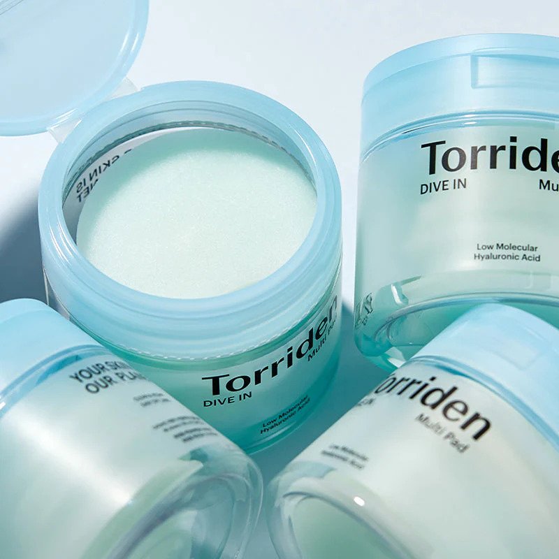 Torriden DIVE IN Low Molecule Hyaluronic acid Multi Pad – tonike išmirkyti diskeliai