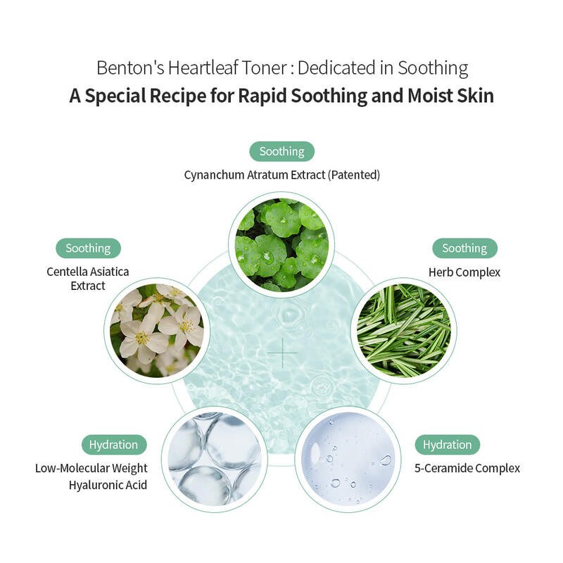 Benton Heartleaf Toner – veido tonikas