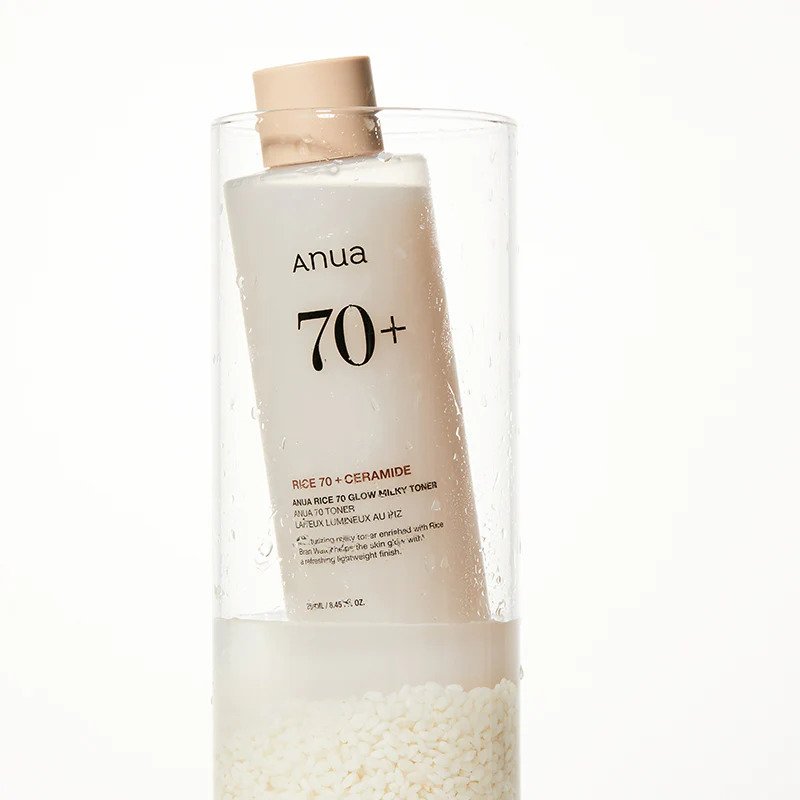 Anua Rice 70 Glow Milky Toner – drėkinamasis veido tonikas