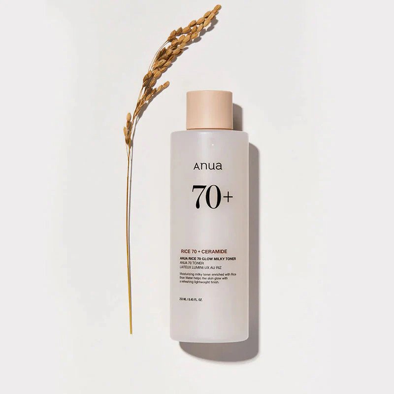 Anua Rice 70 Glow Milky Toner – drėkinamasis veido tonikas