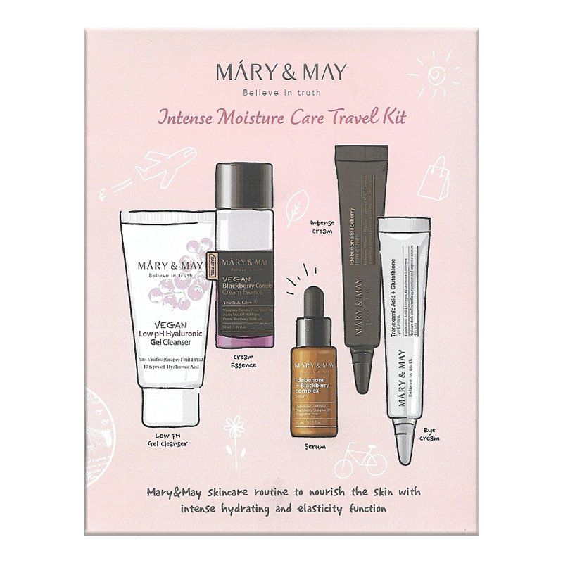 Mary & May Intense Moisture Care Travel Kit – kelioninis mini kosmetikos rinkinys