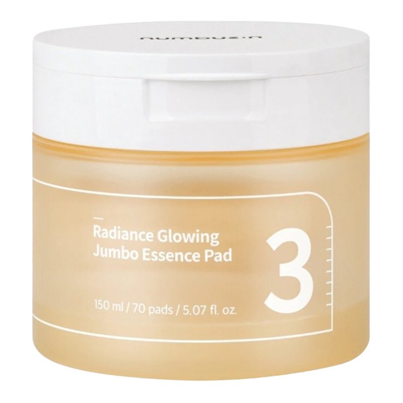 numbuzin No. 3 Radiance Glowing Jumbo Essence Pad – drėkinamieji diskeliai