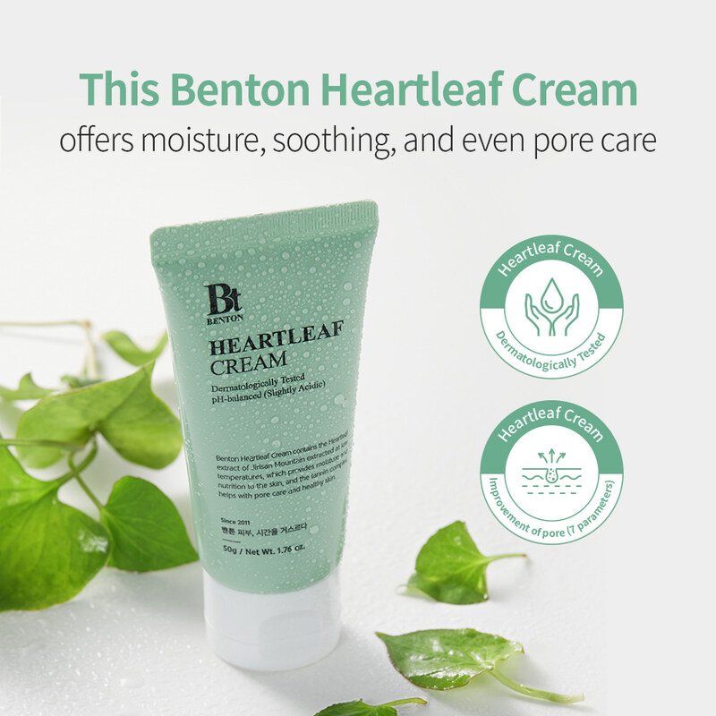 Benton Heartleaf Cream – veido kremas