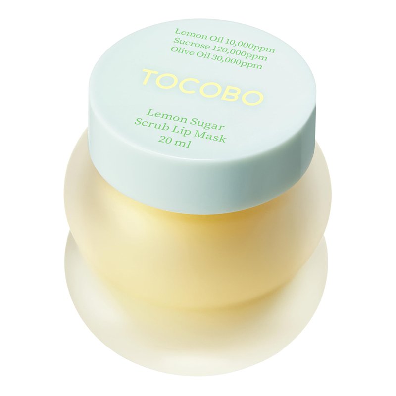 TOCOBO Lemon Sugar Scrub Lip Mask – naktinė šveičiamoji lūpų kaukė