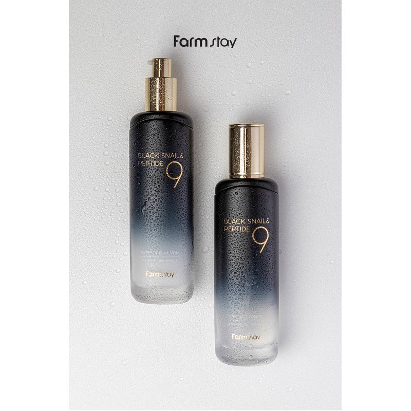 Farm Stay Black Snail & Peptide9 Perfect Toner – tonikas su sraigėmis ir peptidais