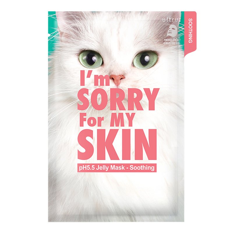 ultru I'm Sorry For My Skin pH5.5 Jelly Mask Soothing – raminamoji veido kaukė