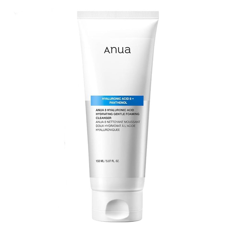 Anua 8 Hyaluronic Acid Hydrating Gentle Foaming Cleanser – valomosios veido putos