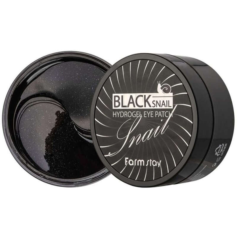 Farmstay Black Snail Hydrogel Eye Patch – paakių kaukės su sraigių sekretu