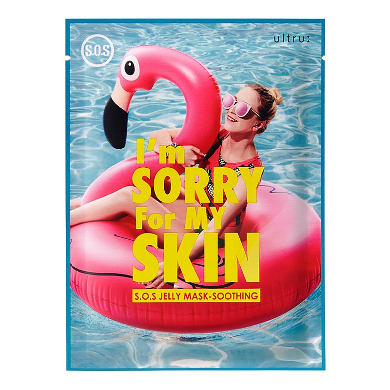 ultru I'm Sorry For My Skin S.O.S Jelly Mask Soothing – raminamoji veido kaukė