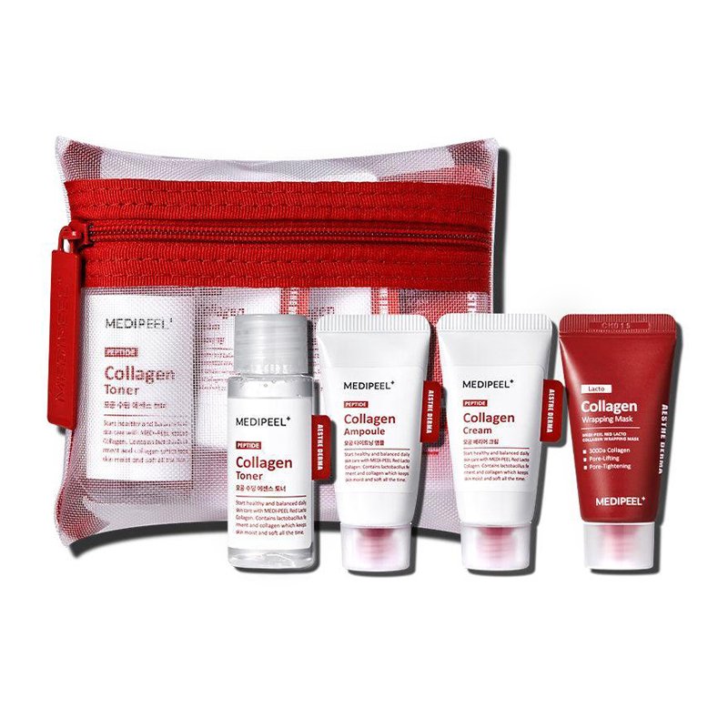 Medi-Peel Red Lacto Collagen Skin Care Trial Kit – kosmetikos mini rinkinys