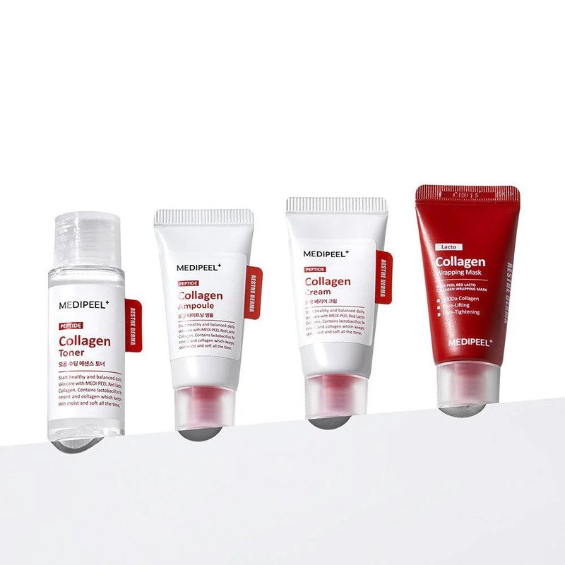 Medi-Peel Red Lacto Collagen Skin Care Trial Kit – kosmetikos mini rinkinys