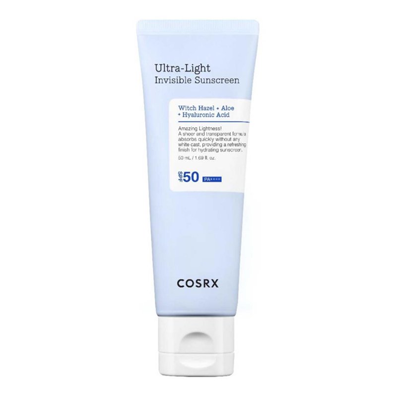 CosRX Ultra-Light Invisible Sunscreen SPF50 PA++++ –  lengvas apsauginis kremas nuo saulės