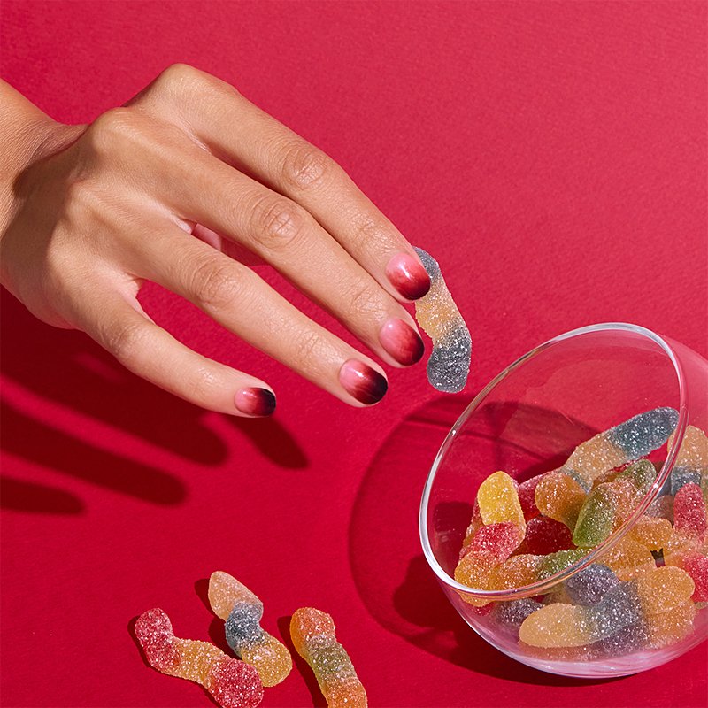 ohora Semi Cured Gel Nail Strips N Blood Drop – gelinės nagų juostelės