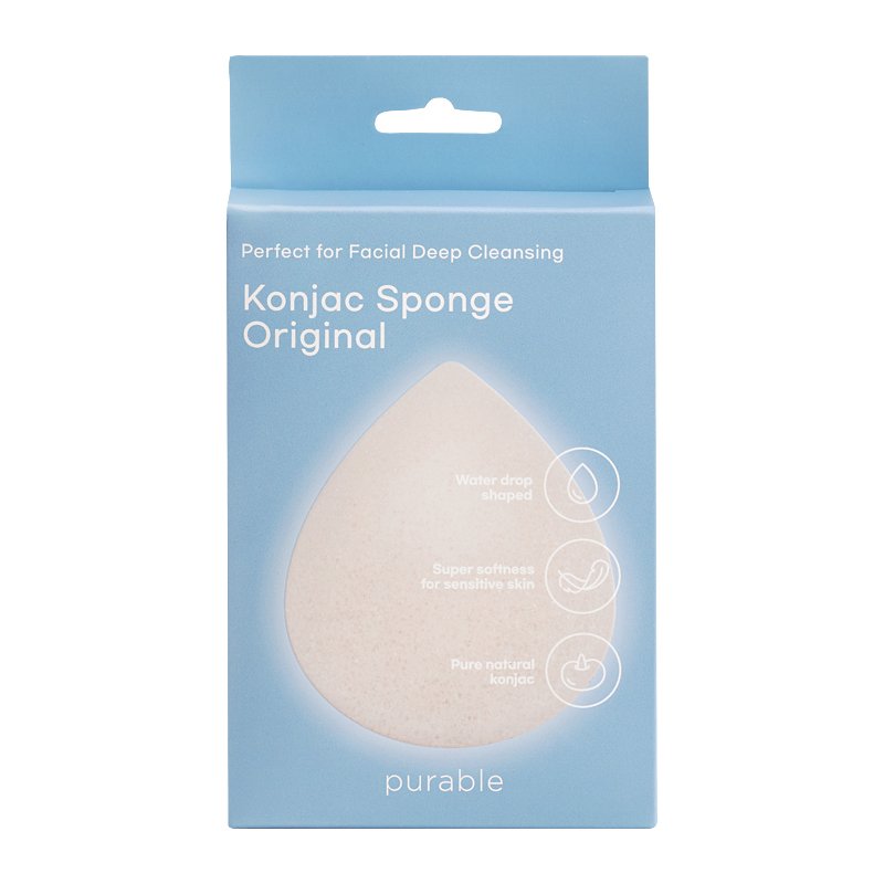 purable Konjac Sponge Original – konjako kempinėlė veidui prausti