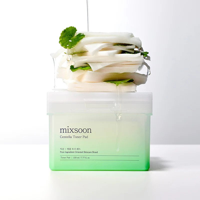 mixsoon Centella Toner Pad – diskeliai išmirkyti tonike 