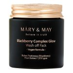Mary & May Blackberry Glow Wash Off Pack – nuplaunama molio kaukė (2026.05.14)