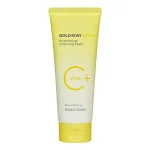 Holika Holika Gold Kiwi Vita C+ Brightening Cleansing Foam – skaistinantis prausiklis su vitaminu C, 150 ml.