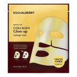 EQQUALBERRY Collagen Glow Up Hydrogel Mask – šviesinamoji veido kaukė